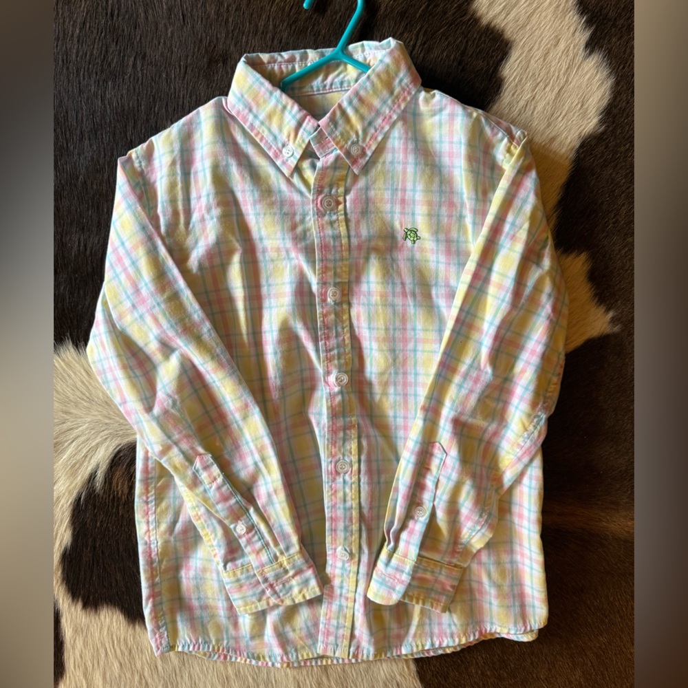 Plaid Button Down Kids Shirt